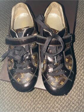 Kids Authentic LV Brown Monogram Shoes